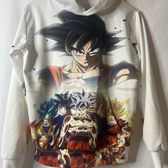 Men's DRAGON BALL Z Graphic Sweatshirt Hoodie Small Goku Anime - Picture 2 of 9